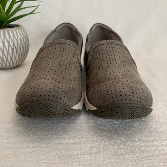 DANSKO Halle Gray Perforated Suede Slip On Comfort Sneaker Woman’s EU38 US7.5-8 - Picture 4 of 16